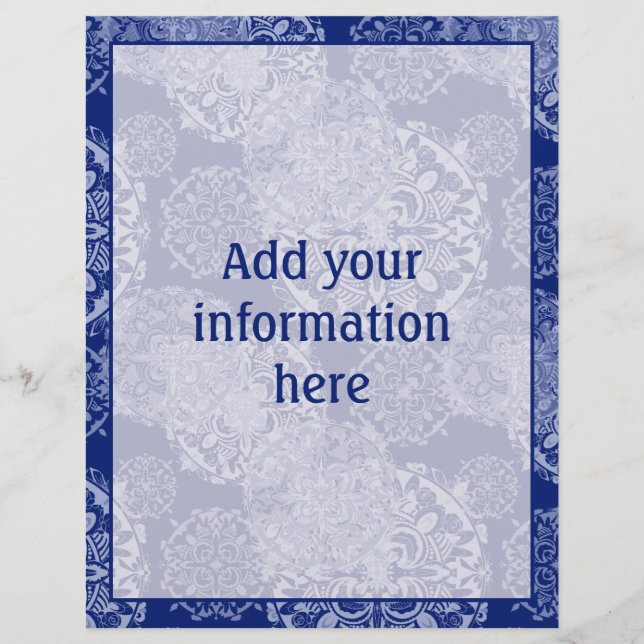 Flyer Boho Moody Blues Mandalas (Frente)