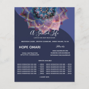 Flyer Boho Nebula Mandala, Mística