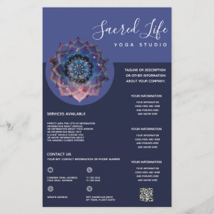 Flyer Boho Nebula Mandala, Mística