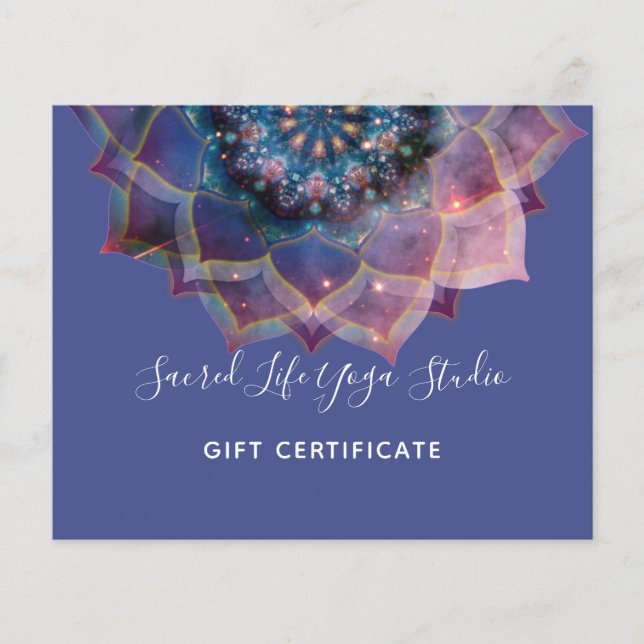 Flyer Boho Nebulosa Mandala, Mística (Frente)