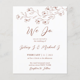 Flyer Boho Terracotta Assinatura Floral Tipo fazemos Orç