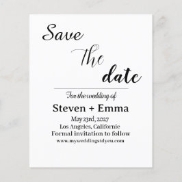 Flyer Boho Wedding, elegante de orçamento Salve a Data