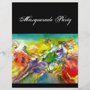 Flyer Bola de Mascarada CARNIVAL ITALIANA, dança e mús