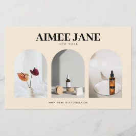 Flyer Bold Minimalist Boutique, Salon Photo Trio Ivory