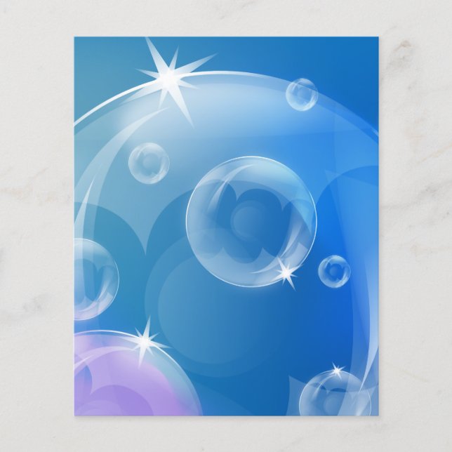 Flyer Bolhas de sabão (Frente)