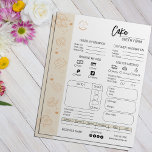 Flyer Bolo de bolos de padaria para pequenas empresas<br><div class="desc">Elevem seu negócio de padaria com nosso elegante e personalizável formulário de modelo, com ícones de ouro em um sofisticado fundo bege quente. Este modelo ajuda você a rastrear e gerenciar eficientemente seus pedidos de padaria, estimar métodos de pagamento (dinheiro ou eletrônico), definir formas de bolo e muito mais, simplificando...</div>
