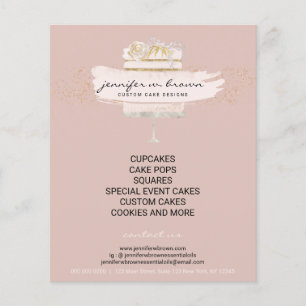 Flyer Bolos personalizados para cada padaria de ocasião