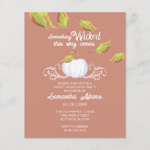 Flyer Bolsas de Halloween Doce 16 Aniversário