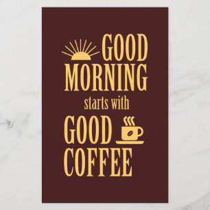 Flyer Bom dia começa com bom café