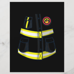 Flyer Bombeiro Bombeiro Figurino Halloween