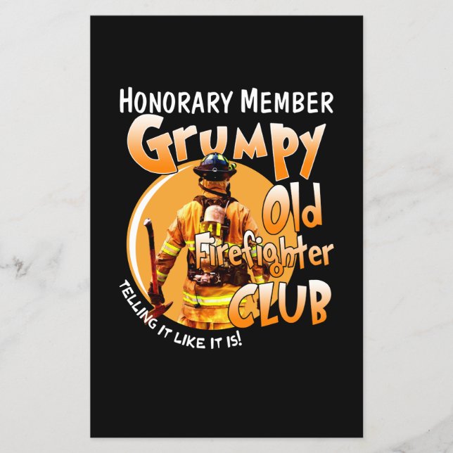 Flyer Bombeiro | Membro Honorário Bombeiro Mal-humorado (Frente)