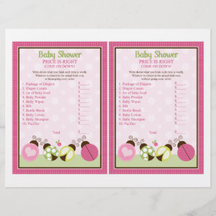 Flyer "Bonito Ladybug com Bolinhas" Preço é o Jogo Cer