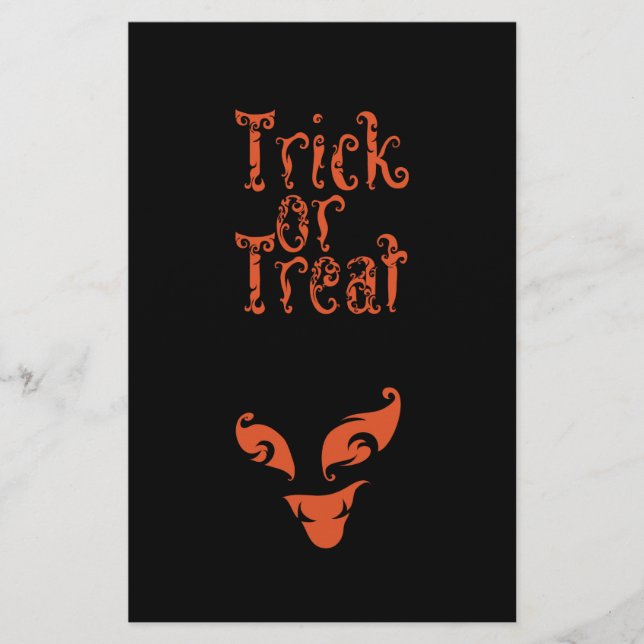 Flyer Boo Trick ou Treine design (Frente)