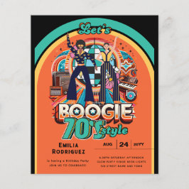 Flyer Boogie Retro Disco Dancing 70s