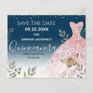 Flyer Borboleta de Vestido de Lítio Quinceanera