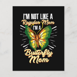 Flyer Borboleta Mãe Presente, Presente de Aniversário 