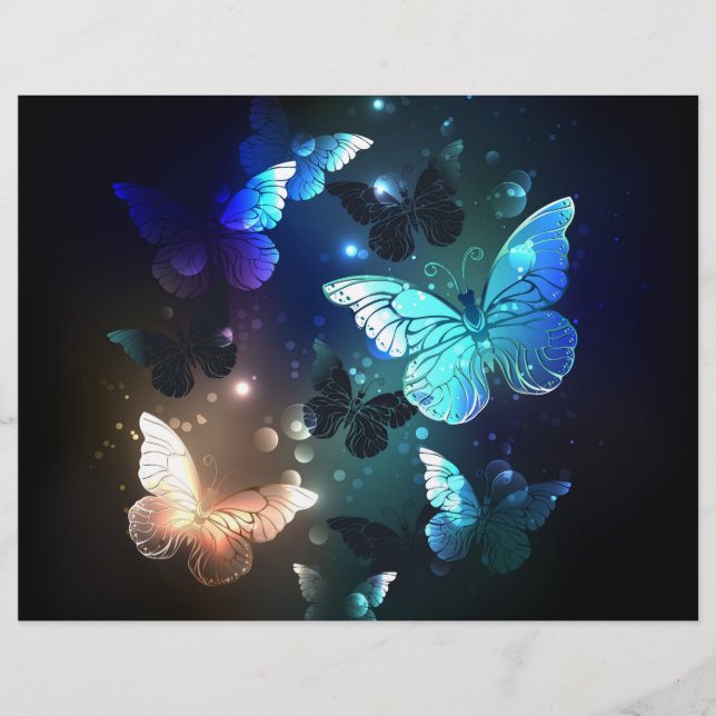 Flyer Borboleta Noturna Flutuante (Frente)