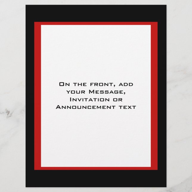 Flyer borda negra vermelha (Frente)