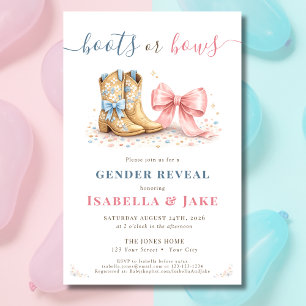 Flyer Botas ou Arcos Ocidental Ele ou Ela Revelação do S