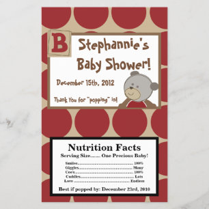 Flyer Botões de Cocalos de Molho de Pipoca de Microndas