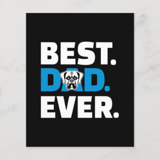 Flyer Boxer Dog canvas |Simples ideia de presente