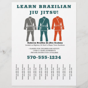Flyer Brasil Jiu Jitsu BJJ Lições Rasgam Fitas