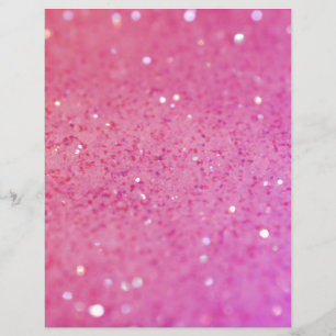 Flyer Brilho de Glitter Rosa Neon