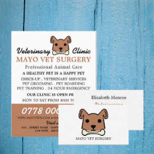 Flyer Brown Dog, Veterinarian, Serviço Veterinário