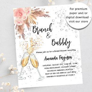 Flyer Brunch Bubble Bridal - Convite orçamental