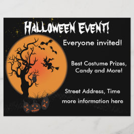 Flyer Bruxa de Halloween