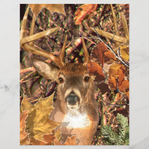 Flyer Buck em Camo White Tail Deer