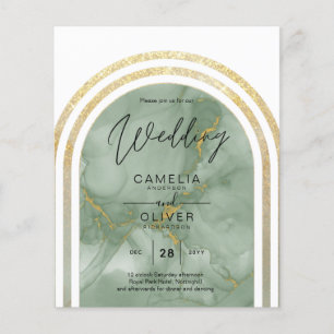 Flyer BUDGET All-in-1 Casamento Dourado do Sábio Verde