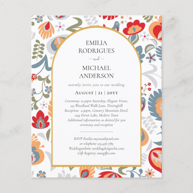 Flyer BUDGET BILINGUAL BILINGUAL BILINGUAL Wedk Art (Frente)