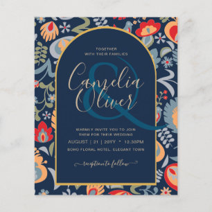 Flyer BUDGET Bilingual Folk Art BODA Casamento Mosca Esp