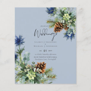 Flyer BUDGET Blue Thiste Weds