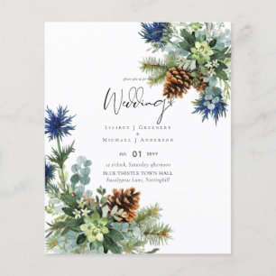 Flyer BUDGET Blue Thiste Weds