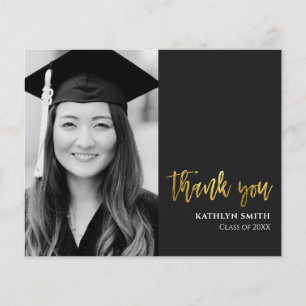 Flyer BUDGET Dourado Script Modern Photo Formando Obriga