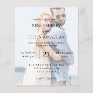 Flyer Budget Modern Photo 5 Vertical Wedding