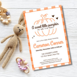 Flyer BUDGET Pumpkin Gênero Convite para Chás Neutros