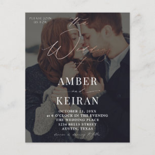 Flyer Budget Shades- Dark w Bronze Photo Wedding