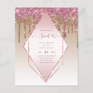 Flyer BUDGET SWEET16 Derrame de brilho