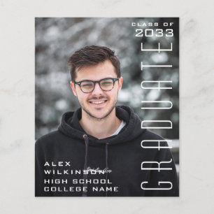 Flyer BUDGET Tipografia Moderna Convite Simples para FOR