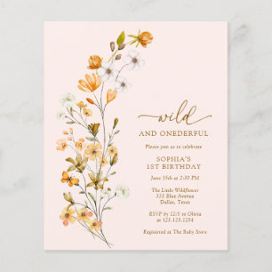 Flyer BUDGET Wild e OneMaravilhoso Convite para primeiro