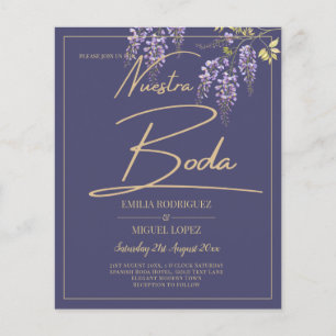 Flyer BUDGET Wisteria All-In-1 Casamento Dourado Púrpur