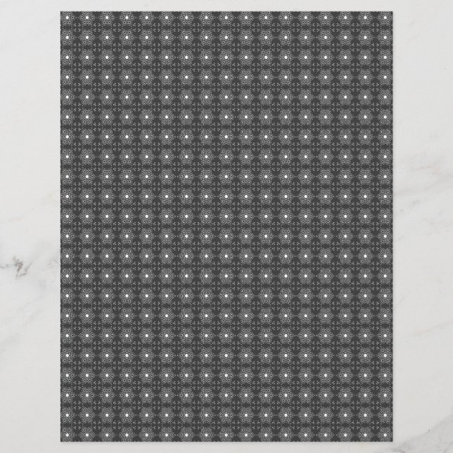 Flyer Bulk B&W Mediterranean Tile Scrapbook Pages (Frente)