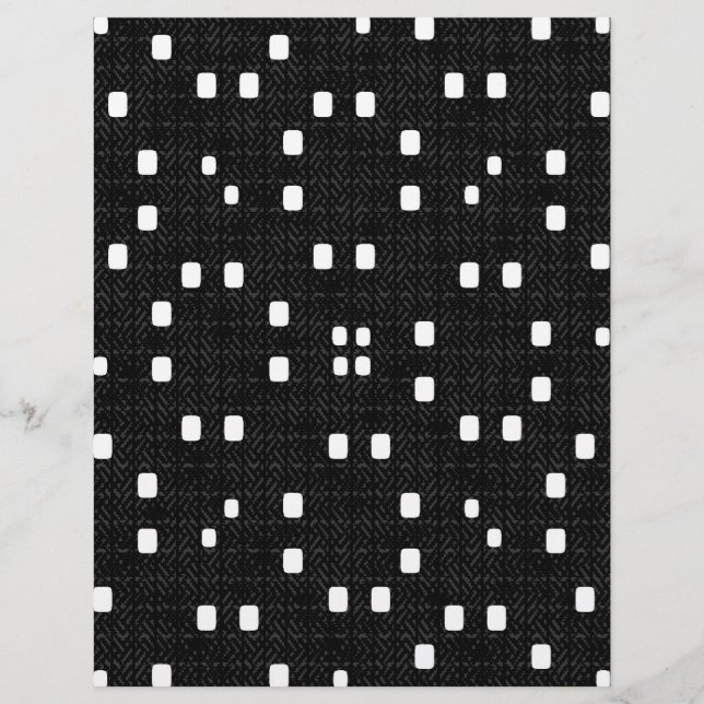 Flyer Bulk B&W Textured Minimalism Scrapbook Pages (Frente)