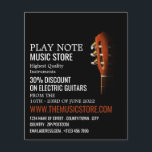 Flyer Cabeça de Violão, Loja de Instrumentos Musicais<br><div class="desc">Cabeça De Violão,  Folhetos De Publicidade De Loja De Instrumentos Musicais Na Loja De Cartão de visita.</div>