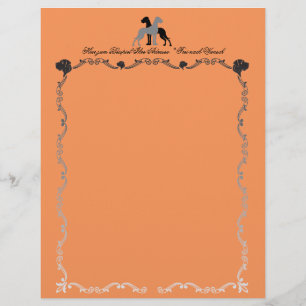 Flyer Cabeças de Carta com Grande Danês