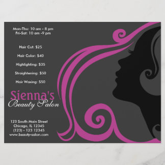 Flyer Cabeleireiro (Ameixa)