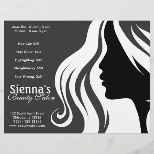 Flyer Cabeleireiro (branco)